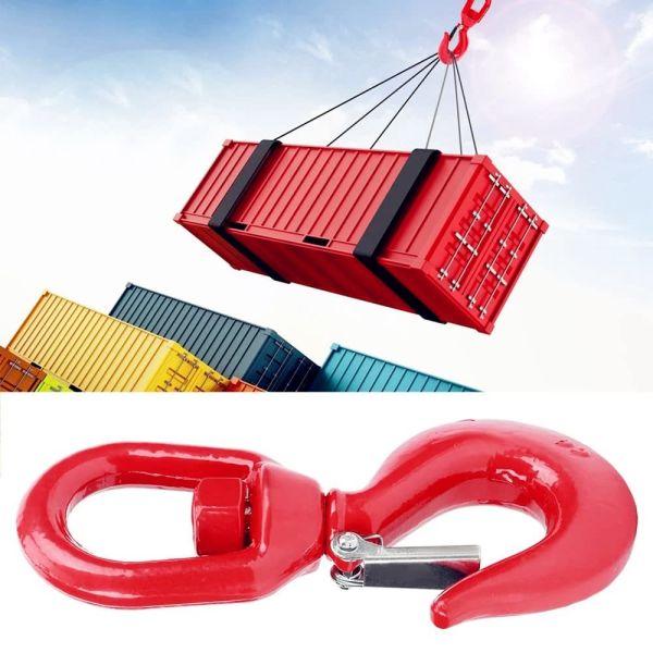 Forged Alloy Steel Crane Clevis Hook Heavy Duty Swivel Hook with Safety Latch