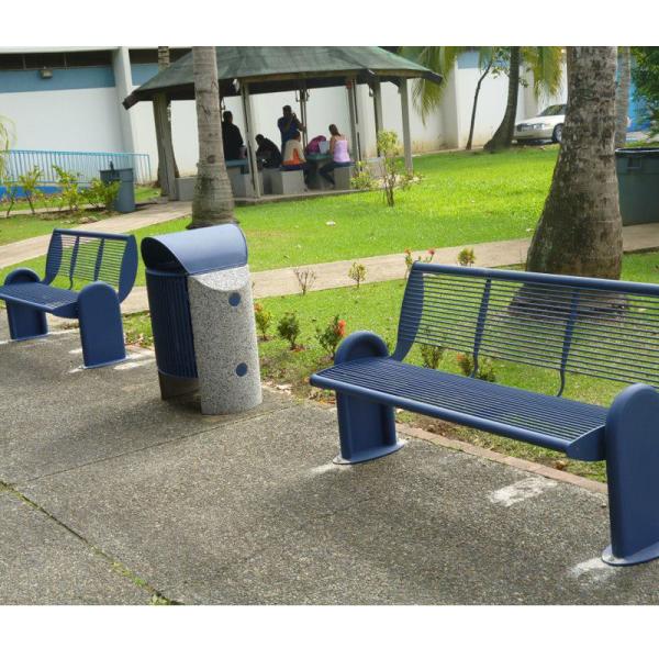 50 Litre Outside Outdoor Patio Trash Can With Sanding Zinc Spraying Finish