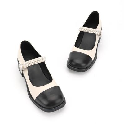 Sapatos de salto plano com sola EVA e dedos redondos