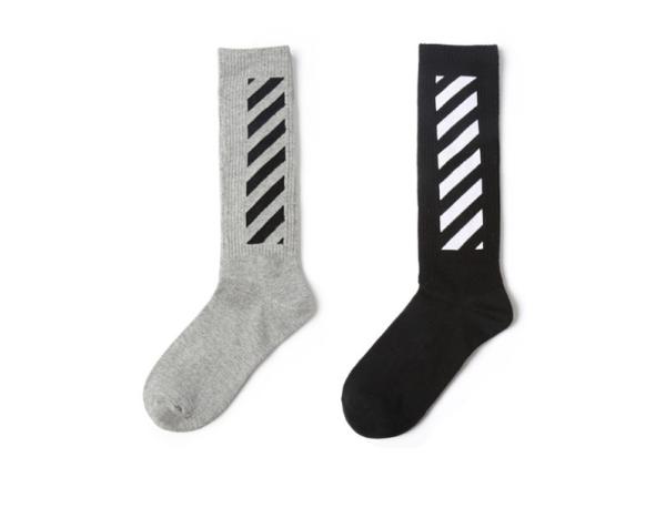 Anti Bacterial Trendy Mens Socks Sweat Absorbent For Outdoor Basketball Sport