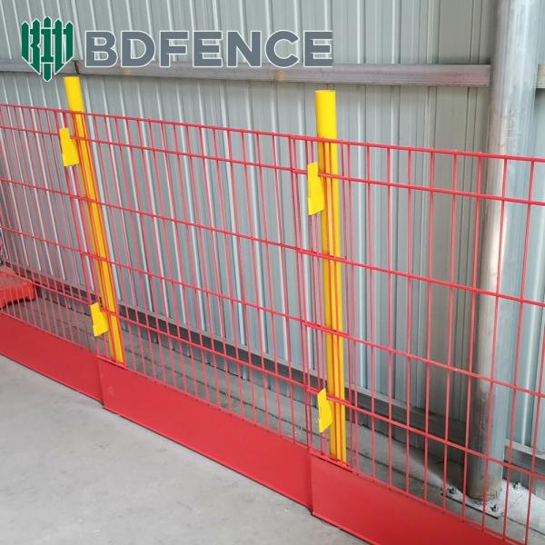 Yellow Edge Protection Steel Mesh Barrier Housed for Construction Fence