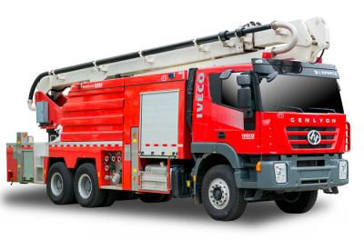 carro de bombeiros aéreo da torre da espuma de 32m SAIC-IVECO com água 6000L & espuma