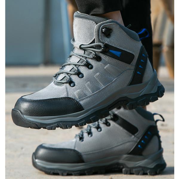 Sapatos de seguridad de soldadura para hombres confortables botas de trabajo de casa de campo 3mm zapatos de seguridad de Kevlar zapatos de trabajo de goma