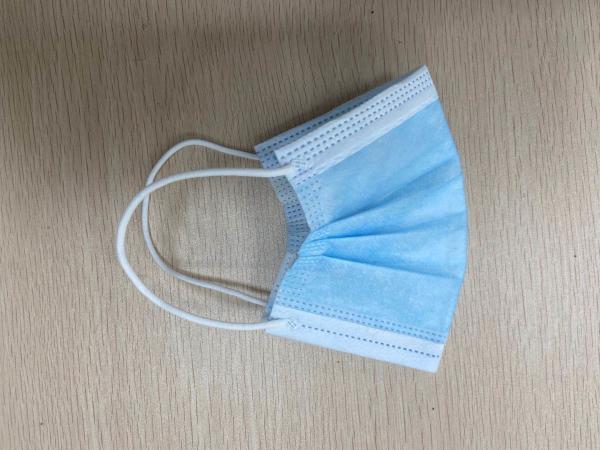 Non Woven Civil Earloop Face Mask 1 Ply Meltblown / 2 Ply Nonwoven Material