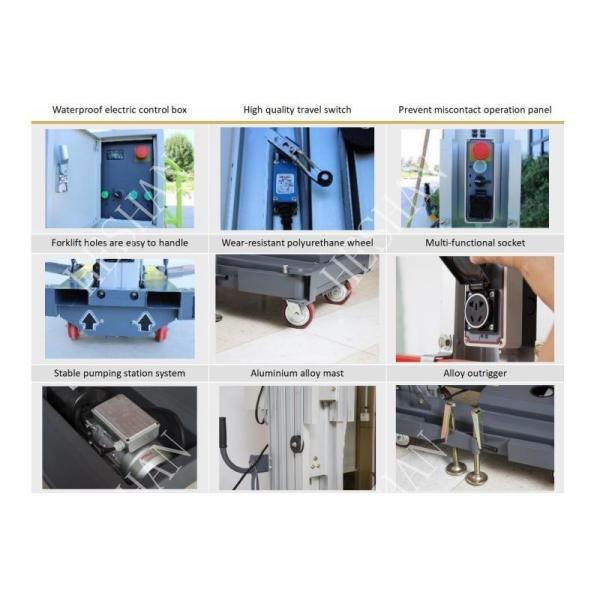 Подъем вертикального алюминиевого человека таблицы подъема рангоута гидравлического одиночного электрический
