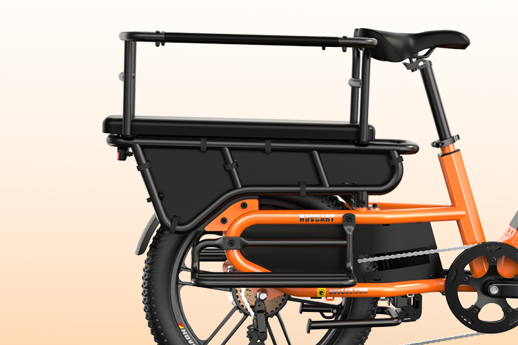 EU/AU Cargo Ebike Utility Aluminum Brushless 48V15AH Fat Tire Ebike for Delivery with Rear Rack Hub Motor 750W Electric Bike