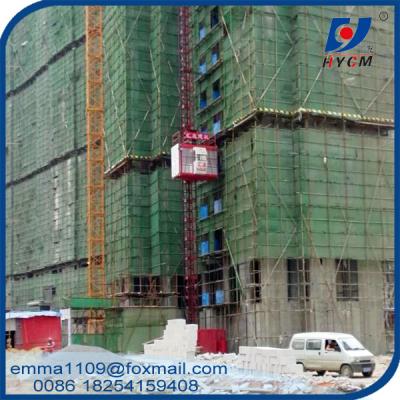 SC100 Single Cage Building Hoist Residential Elevator Building Material And Workers