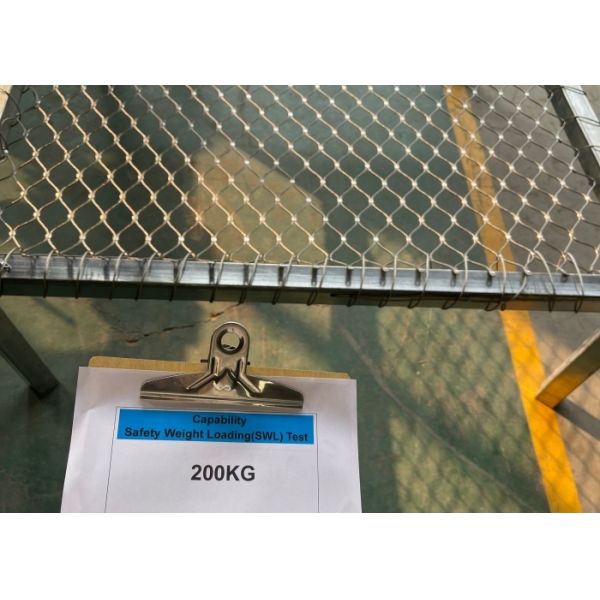 3mm Rope diameter Bear 200KG Weight Ferruled Type Wire Rope Net for safety protection