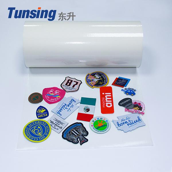 50 Micron Hot Melt Adhesive Film Heat Transfer Polyester For Embroidery Patch