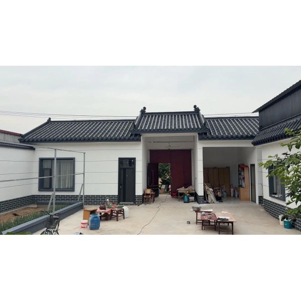 Chinese Roofing Covering Plastic Sheet Traditional Polypropylene Roof Tiles Ornaments