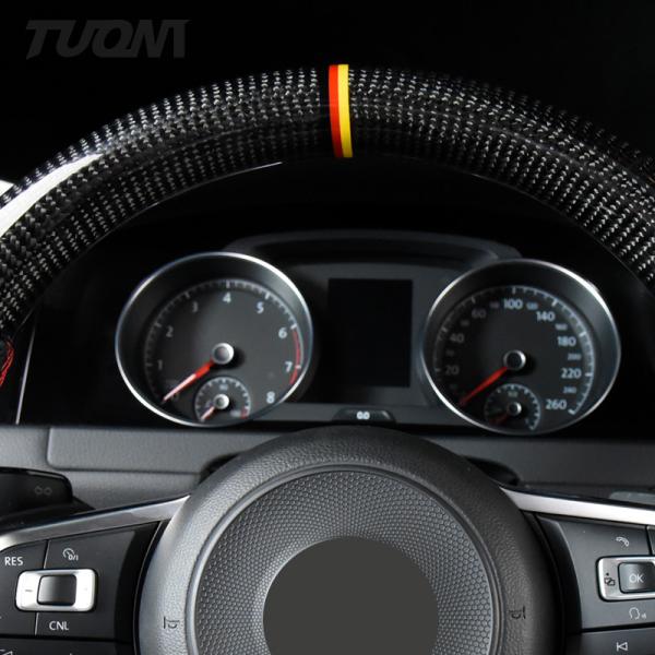 Plain Weave Gloss Volkswagen Carbon Fiber Steering Wheel 2022 New Customized