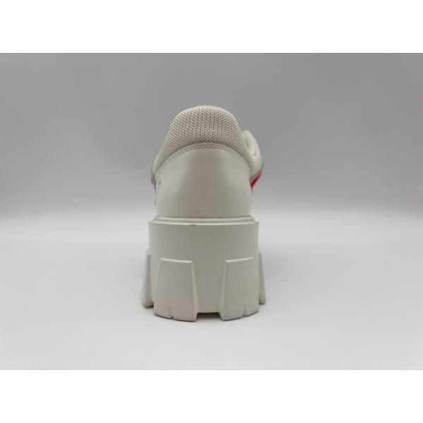 Trendy White Leisure Shoes Non slip Women'S Platform Casual Shoes With Shoelace Storage