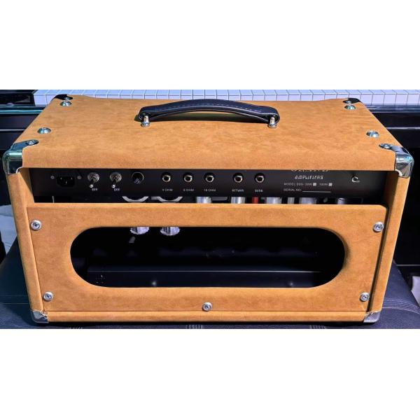 2024 HOT!!! Dumble #002 Version Clone SSS20-Steel String Singer SSS Tube Amp Head 20Watt in Suede Brown with Original Knobs