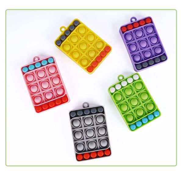 Factory Household Silicone Durable Rubber Game sales Silicone Tic-Tac-Toe Children'S Training Educational Playing Toy Safe