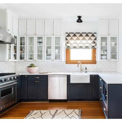Móveis de design moderno prontos para cozinha Rta armário de cozinha agitador cinza