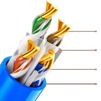 Cat6 câble LAN pour la connectivité haute vitesse 1000 Mbps 250 MHz largeur de bande