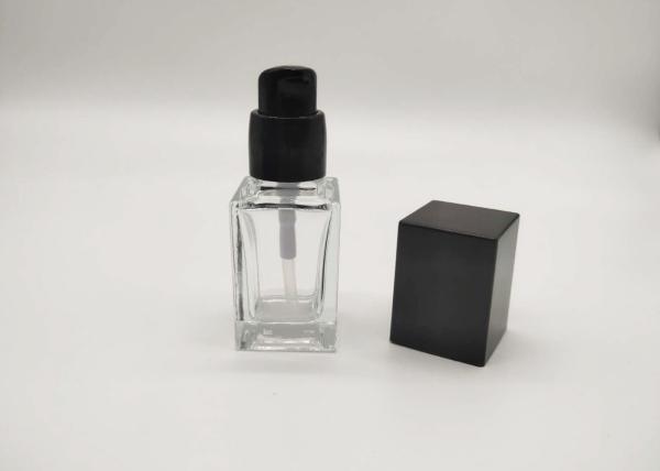 ISO Label Transparent 30ml 50ml Glass Cosmetic Bottles