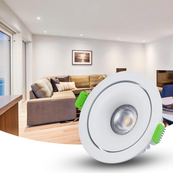 220V-240V Tiltable Dimmable LED Downlights 11W IP54 Aluminum Ultra Slim