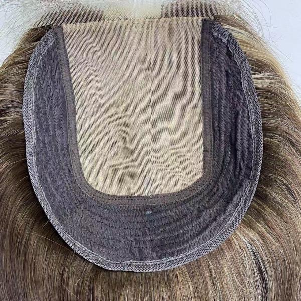 Ready to Ship Large Base 7x8 8x9 9''*9'' 9x10 Jewish Silk Base Topper Top Virgin Human Hair for Women 14-18inches Length