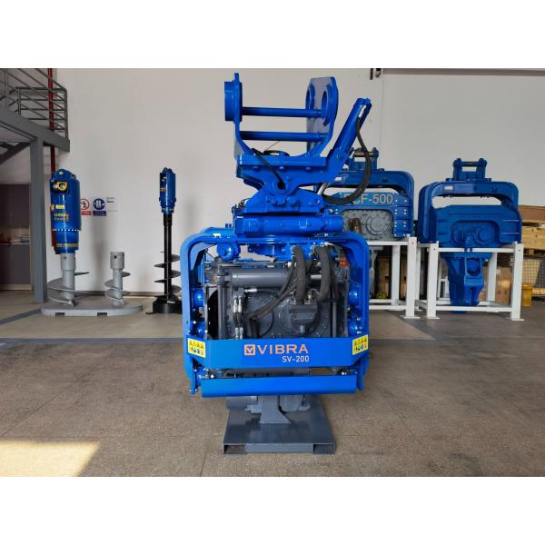 Hydraulic 3000rpm Side Grip Pile Driver One Piece Structure