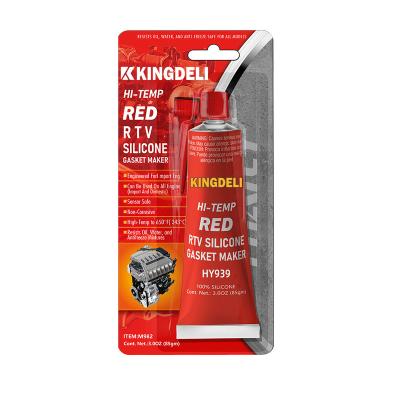 Fabricante de juntas de selante de silicone de alta temperatura vermelho para carros