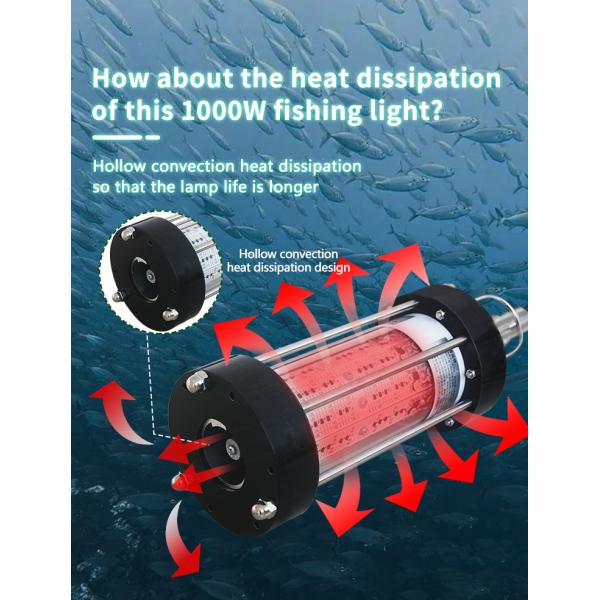 200W 1000W Submersible Fishing Light Outdoor Working Light AC220V