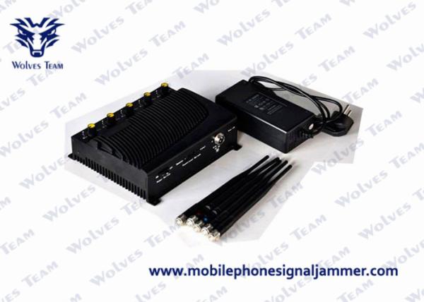Black Cover Wifi Signal Jammer Easy Carrying Large Jamming Range 40 Meters