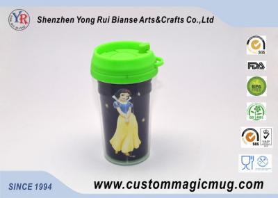 Starbucks Cartoon Decoration Lovely Double Layer Plastic Cups With Lids