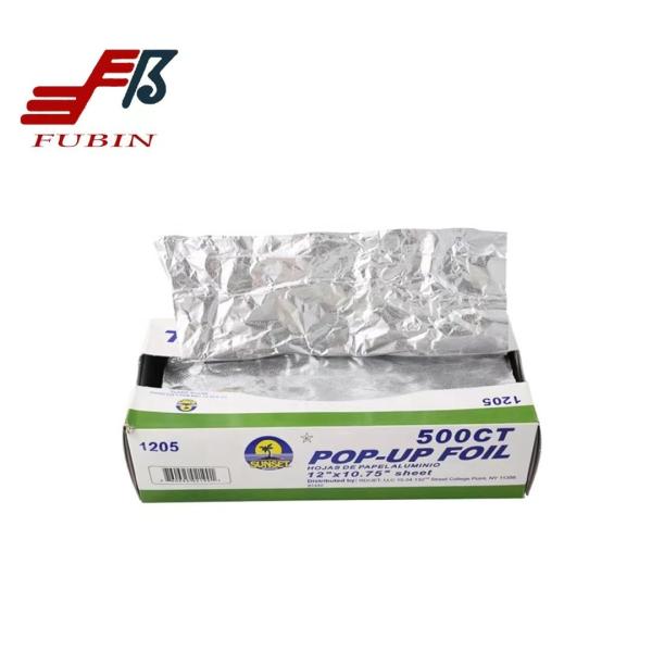 Soft Temper Food Grade Pop Up Aluminum Foil Sheets For Kitchen