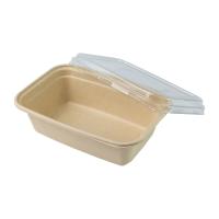 recipientes 1250ml biodegradáveis descartáveis com tampas, empacotamento de alimento do bagaço