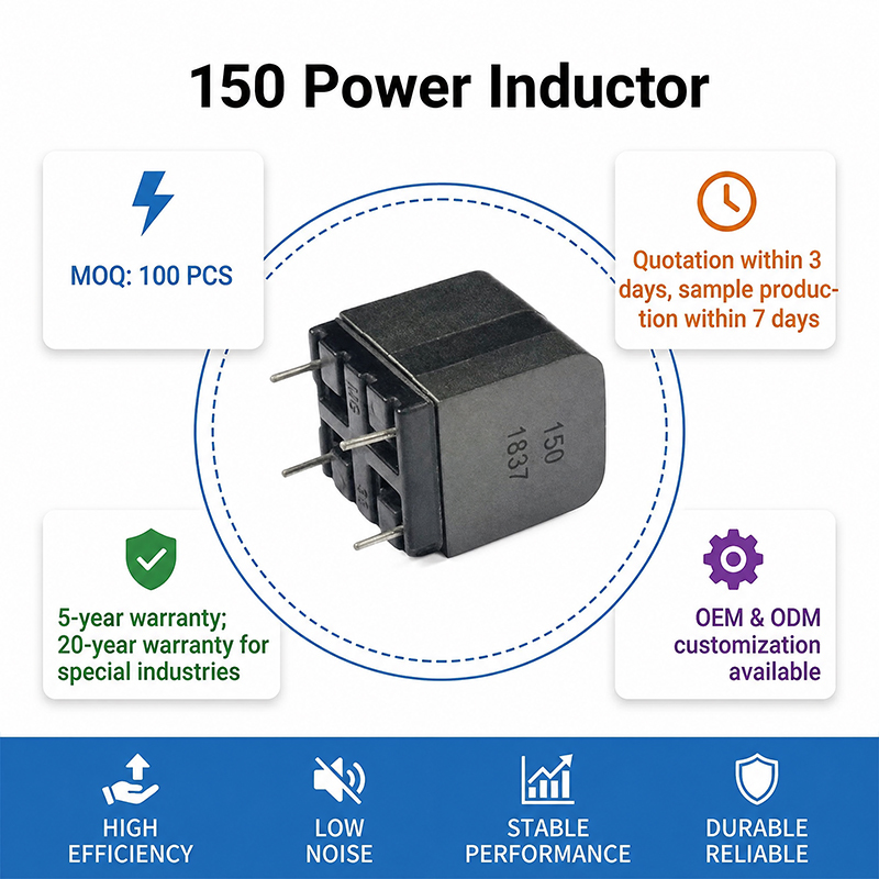 Efficient Shielded 150 Digital Amplifier Inductor for Stable Class D Power