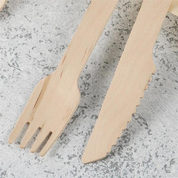 Utensilios de madera de la consumición del vajilla de la BARBACOA del abedul amistoso disponible biodegradable de Eco
