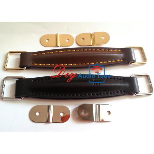 Lightweight Guitar Amplifier Handles Leather Material With Nickel / Gold Fitting