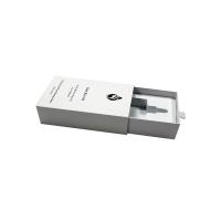 Emballage d' huile pour cheveux blancs Caisse tiroir rigide Cosmétique de luxe avec insert en mousse