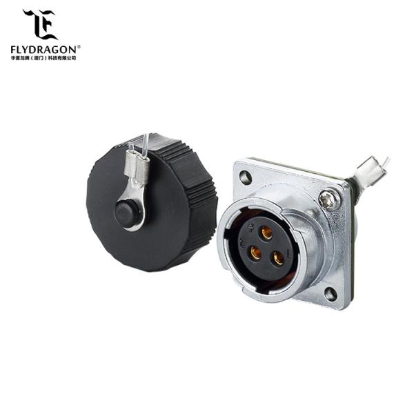 3 pin underwater ip67 boyonet bulkhead power electrical plug and socket Connectors