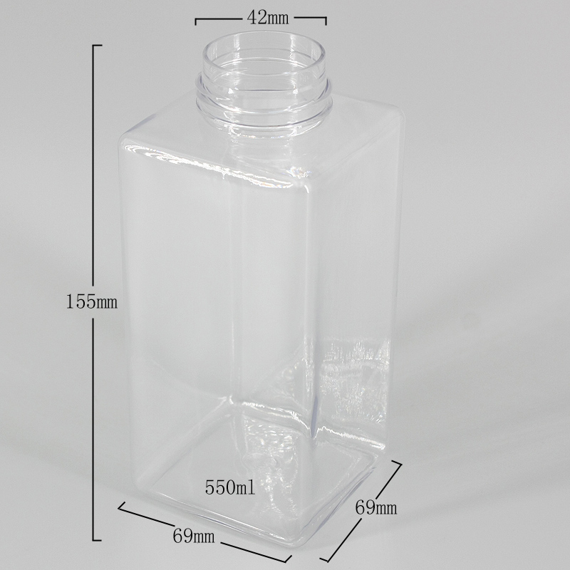 Бутылка насоса пены 550ml ЛЮБИМЦА 42mm прямоугольная