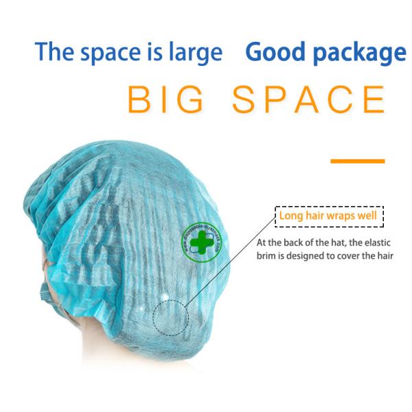 Non Woven Fabric Disposable Protective Suit Hospital Medical Surgical Nursing Cap
