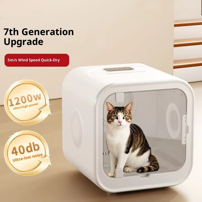 Plastic ABS Eco-friendly Cat Dog Drying Box Blower Machine Grooming Tool 70L Large Capacity Electric Modern Low Noise Household