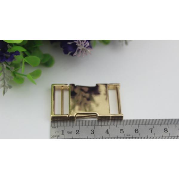 1 inch Hardware gold metal side quick release curved buckles for pet dog collar
