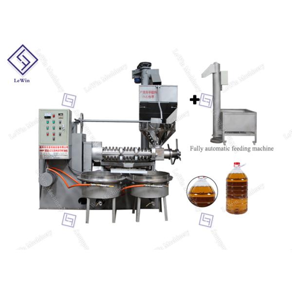 Máquina preta home automática 2650 * 1900 * 2700mm da imprensa de óleo do parafuso da semente