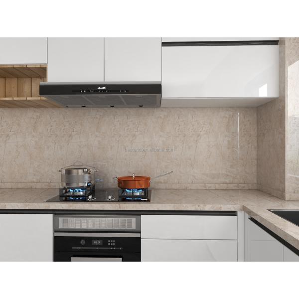 80cm largeur autocollant en marbre anti-huile papier peinture de cuisine imperméable à l'eau design moderne PVC autocollant de cuisine Backsplash