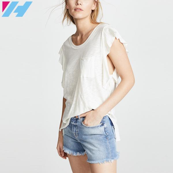 2018 New Designs Women Tops White Sleeveless Dressy Blouse