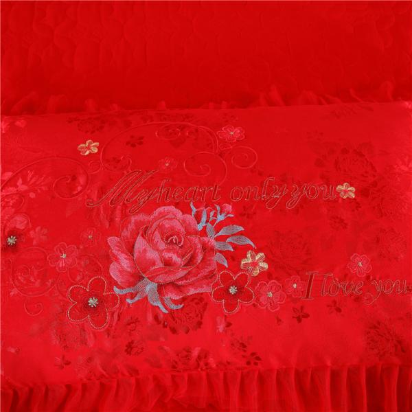 Set de ropa de cama de lujo de boda 100% algodón 200TC Sillón de cama Sillón de cama anti tirón