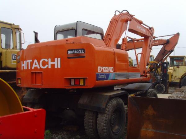 EX100WD USED HITACHI WHEEL EXCAVATOR FOR SALE ORIGINAL JAPAN USED HITACHI EX100WD SALE