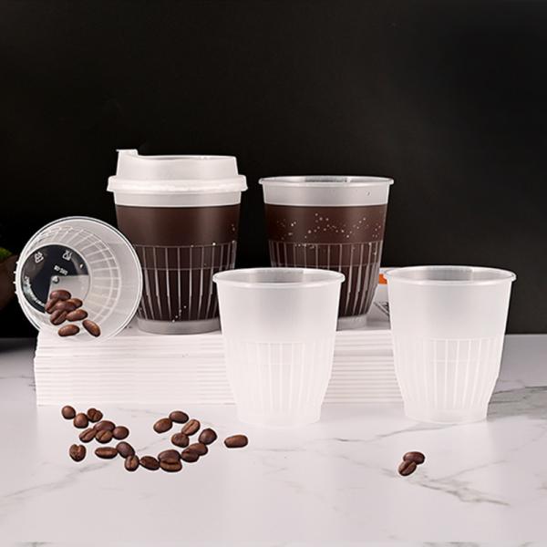 Heat Resistant Milk Tea PP Plastic Cups 80mm 90mm Diameter Durable