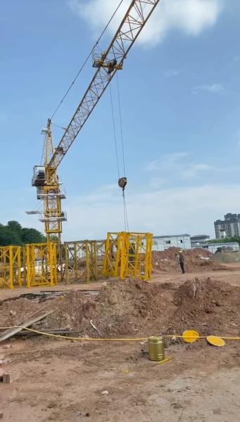 High Load Capacity Used Tower Crane Long Jib Length Diverse Construction Needs 160X16 Angle Steel