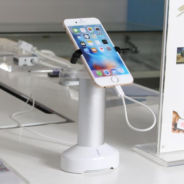 COMER alarm smartphone counter display support anti-theft system with charging cable and alarm sensor
