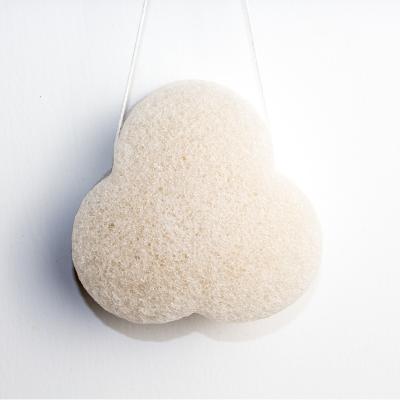 Do corpo natural da forma do trevo de 100% esponja Konjac para as pústulas