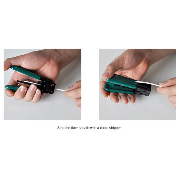 FTTH Fiber Optic Cable Fixed Length Stripping Device FTTH Drop Cable Stripper