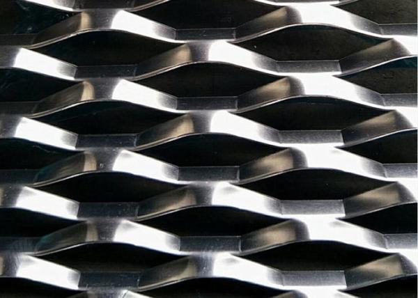 Anodized 5mm Thickness Heavy Duty Expanded Metal Grate 1.8m Stainless Diamond Mesh